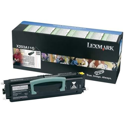 LEXMARK X203A11G X203/X204 SİYAH TONER ORJİNAL 2.500 SAYFA