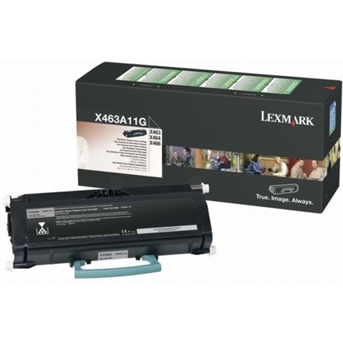 LEXMARK X463A11G X463DE/X464DE/X466DE/DTE SİYAH TONER ORJ 3.5K SY