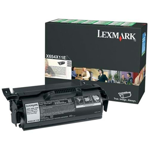 LEXMARK X654X11E X651/652/654/656/658 SİYAH TONER ORJİNAL 36.000 SAYFA