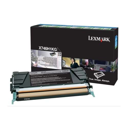 LEXMARK X746H1KG X746/X748 SİYAH TONER ORJİNAL 12.000 SAYFA