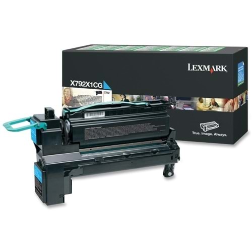 LEXMARK X792X1CG X792 MAVİ TONER ORJİNAL 20.000 SAYFA