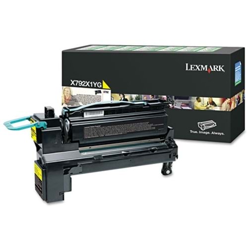 LEXMARK X792X1YG X792 SARI TONER ORJİNAL 20.000 SAYFA