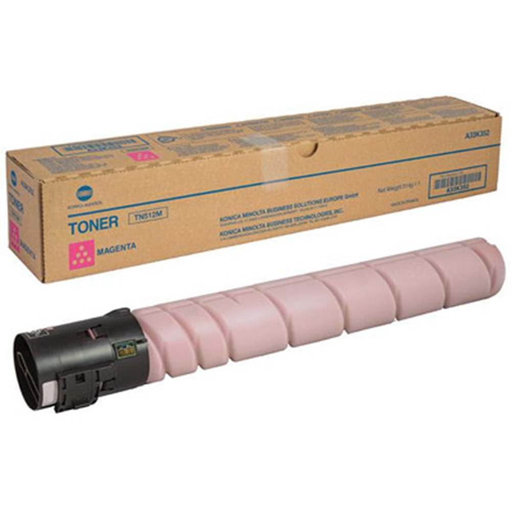 KONICA MINOLTA TN-512M BIZHUP C454/554 KIRMIZI TONER ORJİNAL 26.000 SAYFA A33K352