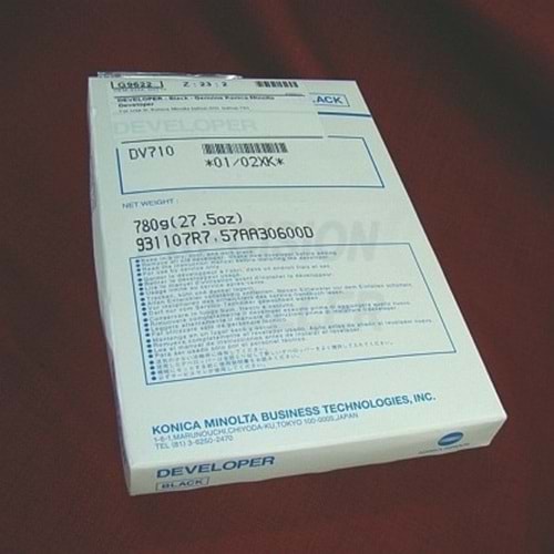 KONICA MINOLTA DV-710 BIZHUP 600/601/750/751 DEVELOPER ORJİNAL 250.000 SAYFA 02XK