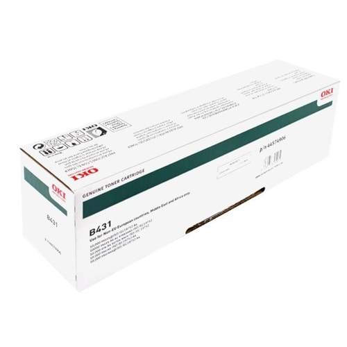 OKI 44574906 B431/491 SİYAH TONER ORJİNAL 12.000 SAYFA