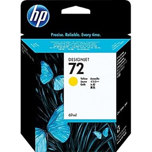 HP C9400A (72) T1100/1120/1200/1300 SARI KARTUŞ ORJİNAL 69 ML