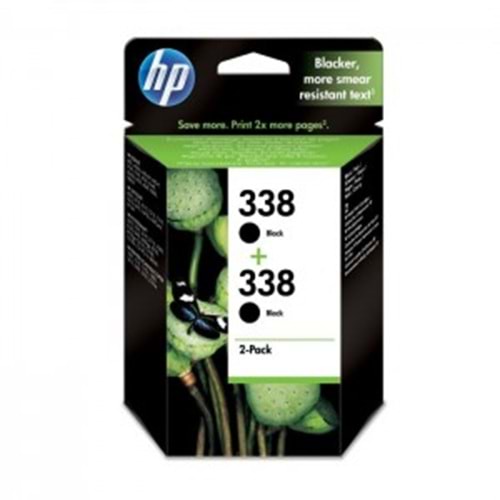 HP CB331EE (338) 460/5740/6540 2Lİ SİYAH KARTUŞ ORJİNAL 2X480 SYF