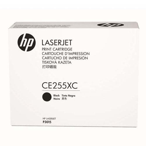 HP CE255XC (55X) P3015D/500/525/521 SİYAH TONER ORJİNAL 12.000 SAYFA