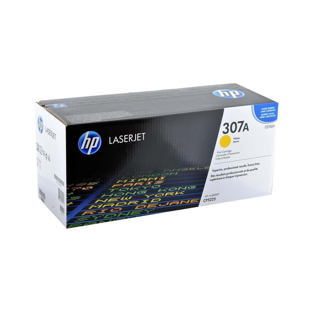 HP CE742A (307A) CP5225 SARI TONER ORJİNAL 7.300 SAYFA