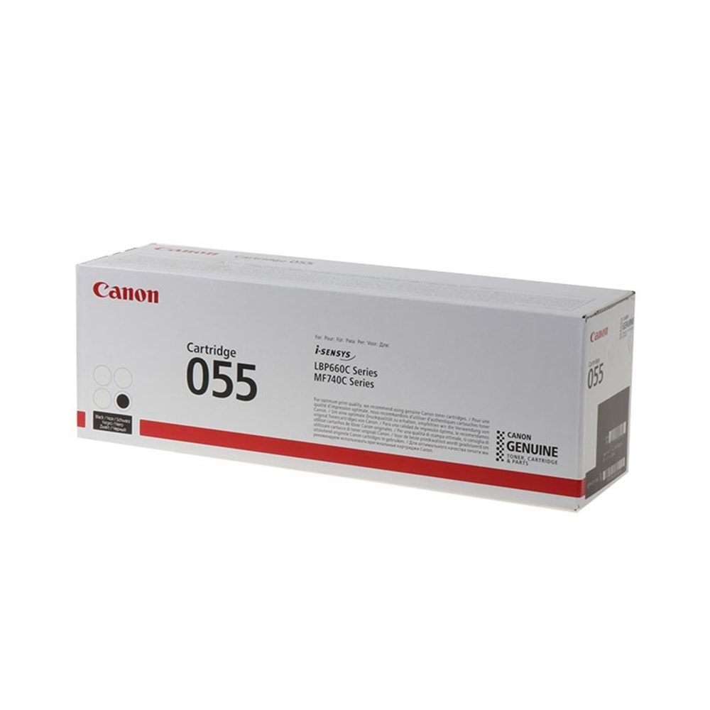 CANON CRG-055BK LBP660/663/MF740/742 SİYAH TONER ORJİNAL 2.300 SAYFA 3016C002