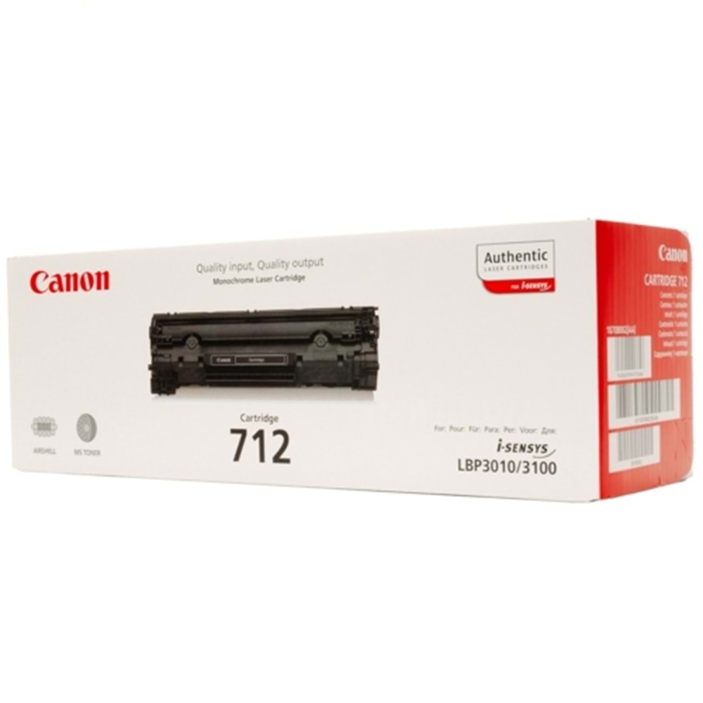 CANON CRG-712 LBP-3010\3100 SİYAH TONER ORJİNAL 1.500 SAYFA