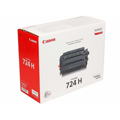 CANON CRG-724H LBP-6750DN/6780/MF512/515 SİYAH TONER ORJİNAL 12.500 SAYFA