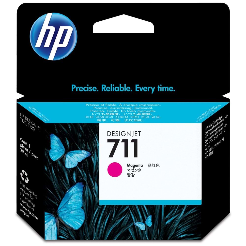 HP CZ132A (711) T120/T520 SARI KARTUŞ ORJİNAL 29 ML.