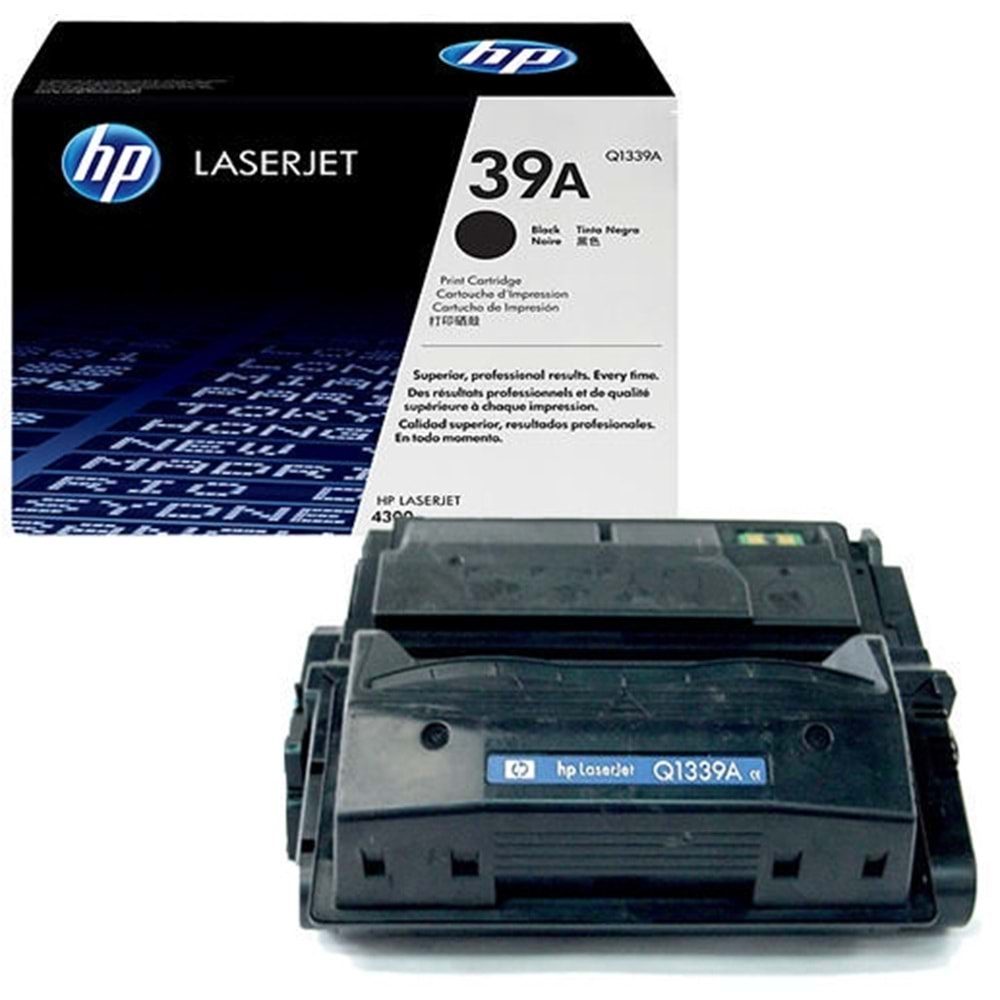 HP Q1339A (39A) 4300 SİYAH TONER ORJİNAL 18.000 SAYFA