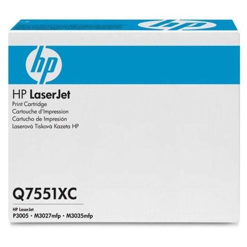 HP Q7551XC (51X) P3005/M3027/3035 SİYAH TONER ORJİNAL 13.000 SAYFA