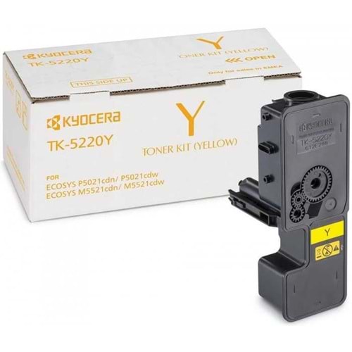 KYOCERA TK-5220Y P5021/M5521 SARI TONER ORJİNAL 1.200 SAYFA 1T02R9ANL1