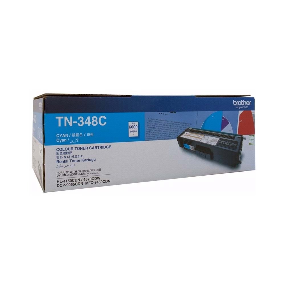 BROTHER TN-348C HL-4150/4570/9055/9460/9970 MAVİ TONER ORJİNAL 6K