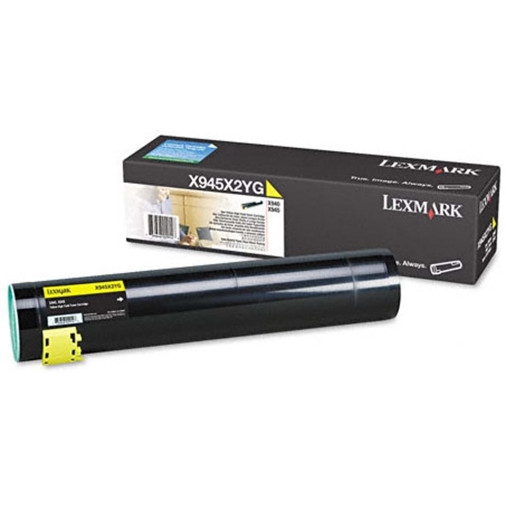 LEXMARK X945X2YG X940/X945 SARI TONER ORJİNAL 22.000 SAYFA